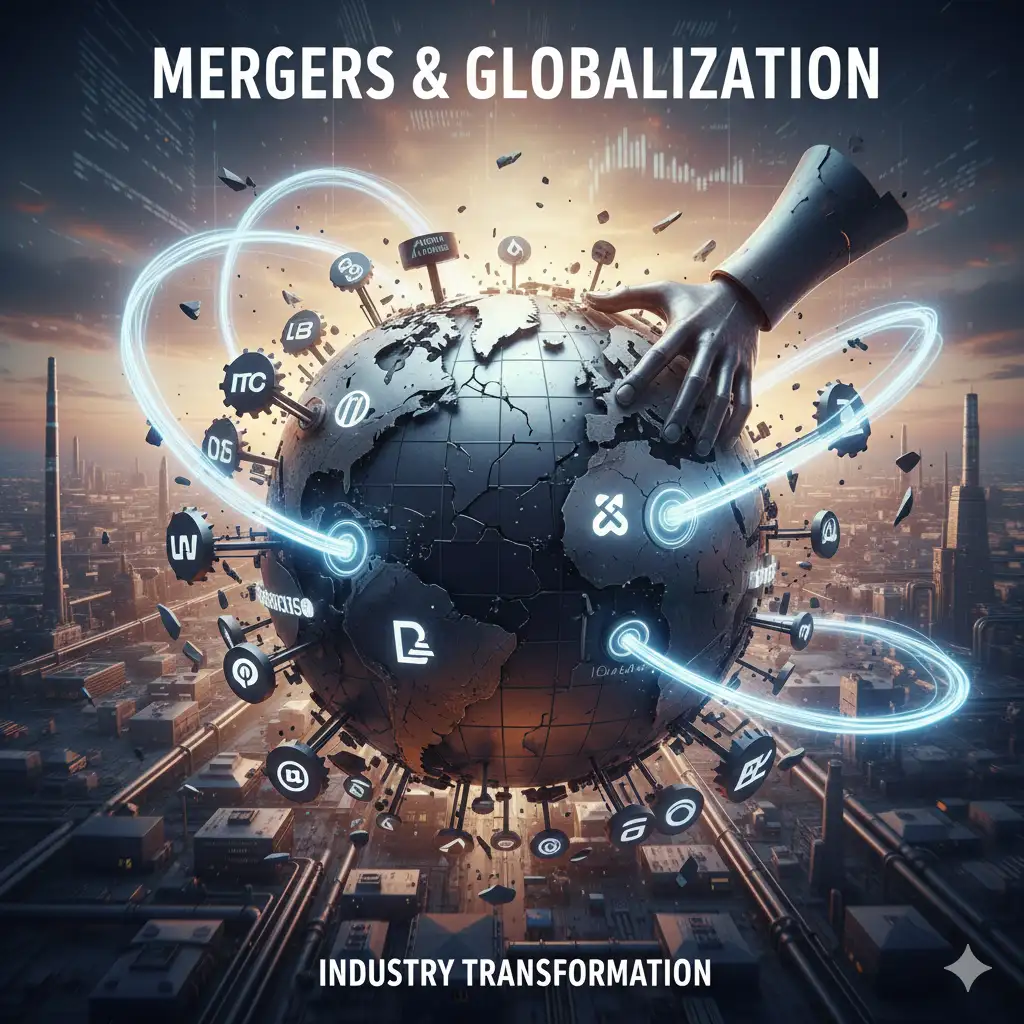 The effects of mergers on industry globalization