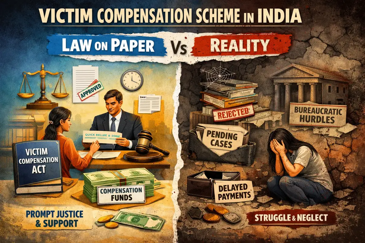 VICTIM COMPENSATOIN SCHEME IN India: Law on Paper Vs Reality